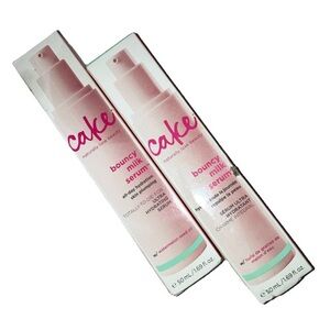 2 Bottles Cake Beauty Bouncy Milk Ultra Hydrating  Facial Face Serum 1.69 fl oz.